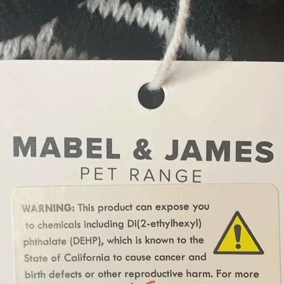 Mabel & James Plaid Dog Sweater Pink, Black Size Large - Picture 9 of 9